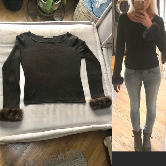 Michelle Nicole Sweaters - Michelle Nicole Mink Cuff Sweater